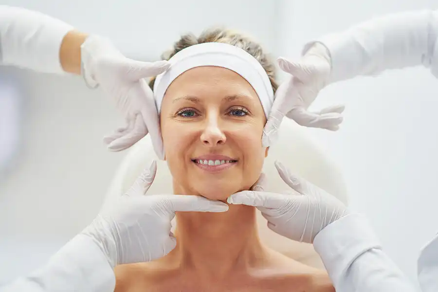 Facial rejuvenation treatment administered by Dr. Mehri Pourkand in Jumeirah, Dubai.